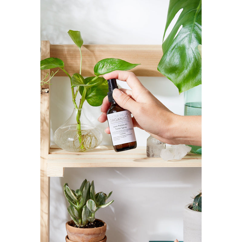 Butter Me Up Organics Love Potion #2 Organic Toilet Spray / Modesty Spray / Odor Spray / Bathroom Spray / Essential Oil Spray / Stink Spray Home