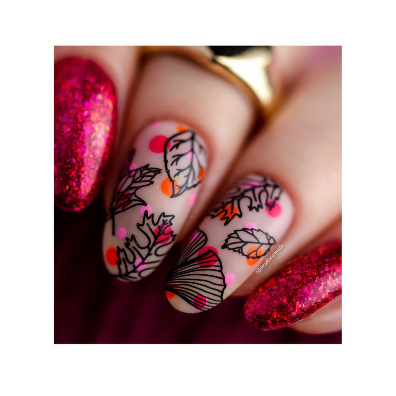 UberChic Beauty Lovely Leaves-06 Stamping Plate