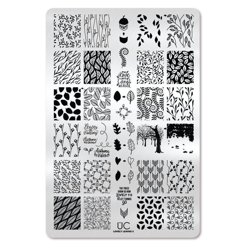 UberChic Beauty Lovely Leaves-05 Stamping Plate