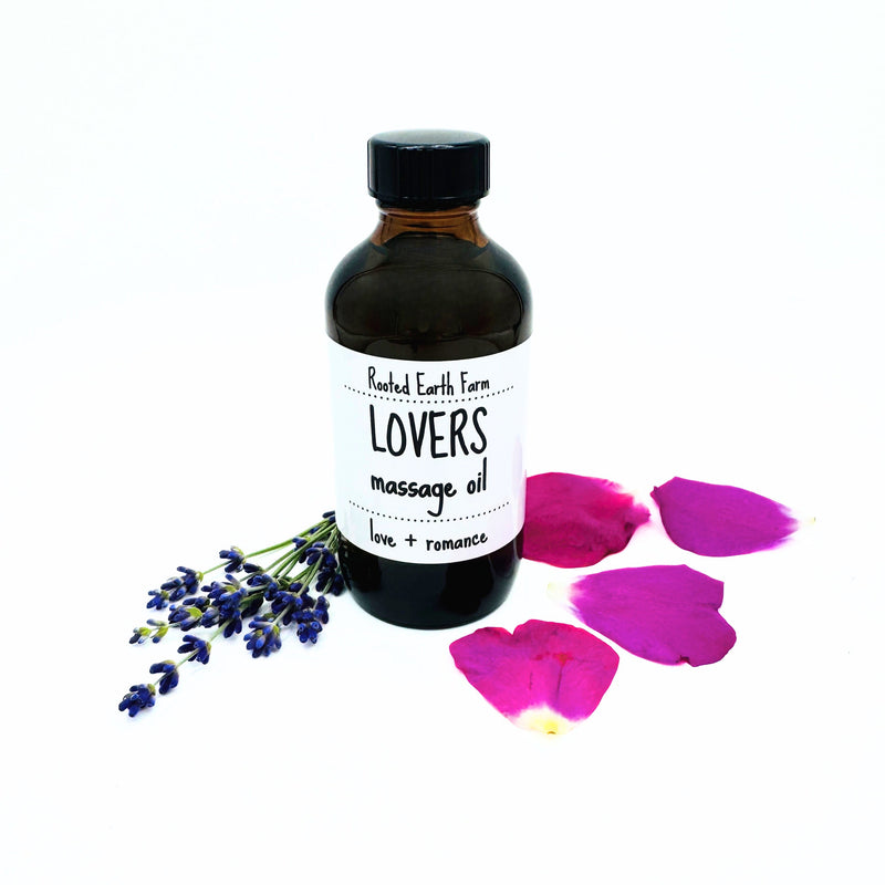 Rooted Earth Farm + Apothecary Lovers Massage Oil Bath + Body Oils