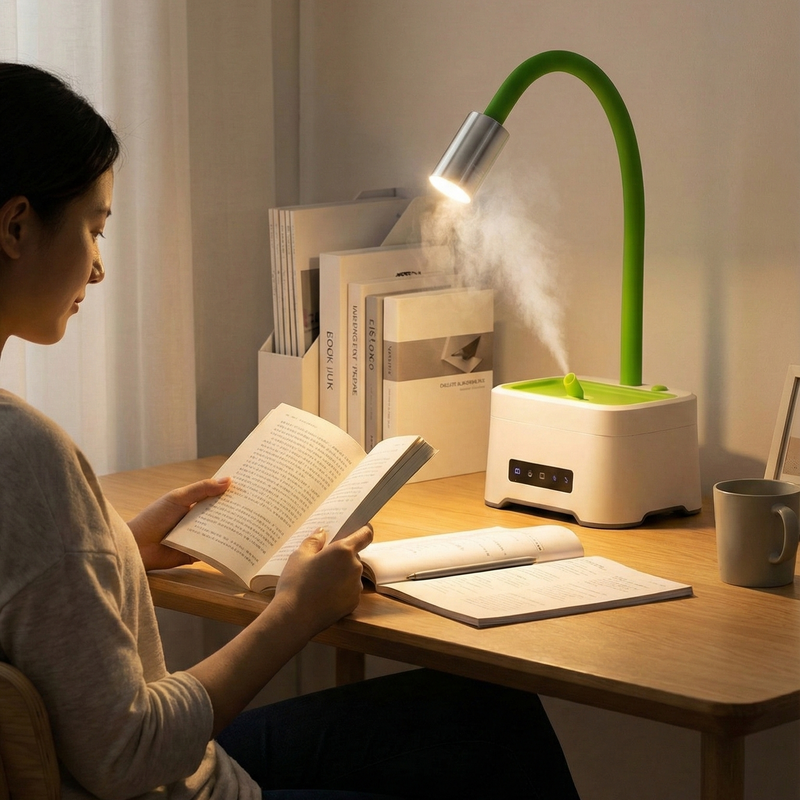 ZAQ Lumin Aromatherapy Diffuser | Ultrasonic Mist, LED Lamp & Humidifier