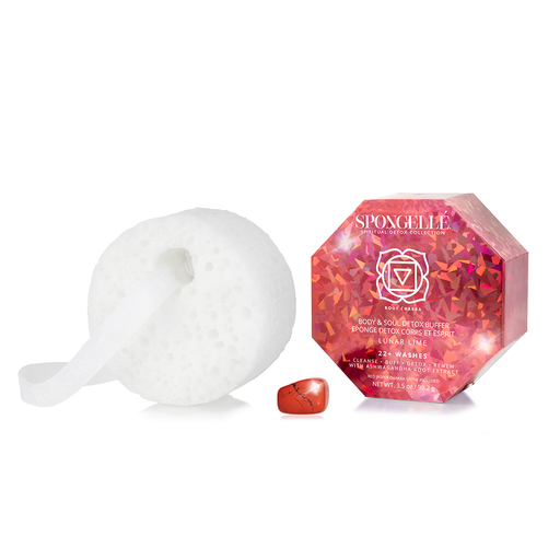Spongellé Lunar Lime | Spiritual Detox (Red Jasper) Body Wash Infused Buffer