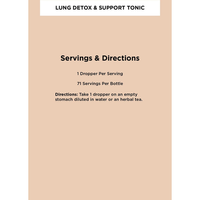 Zuma Nutrition - Lung Detox & Support Tonic