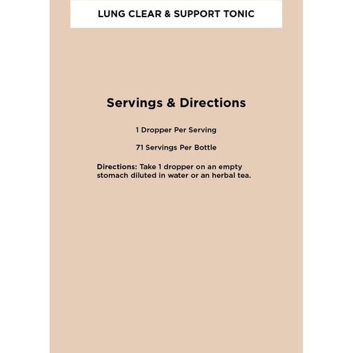 Zuma Nutrition - Lung Clear & Support Tonic (50ml)