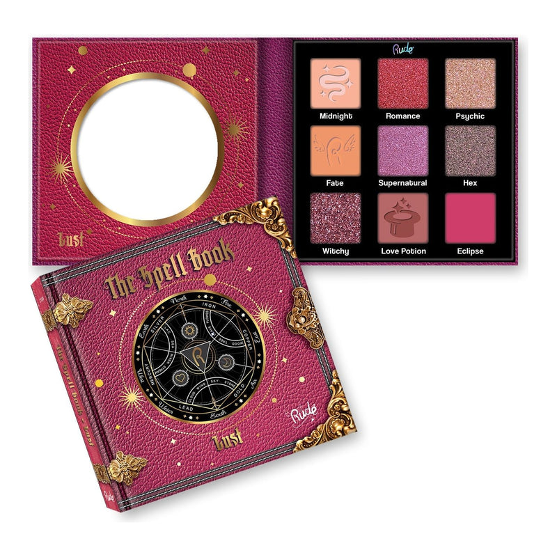 Rude Cosmetics The Spell Book Eyeshadow Palette Display Set A, 24 pcs Wholesale Set