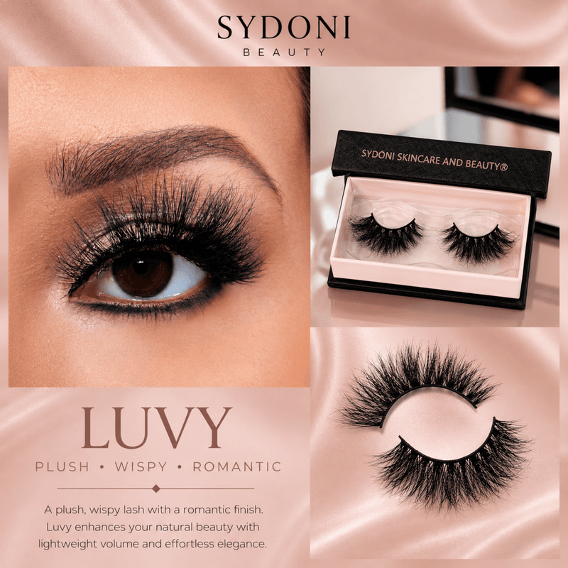 Sydoni Skincare and Beauty SYDONI "LUVY" LUXURY MINK LASHES – Plush, Wispy, Romantic Mink Lashes