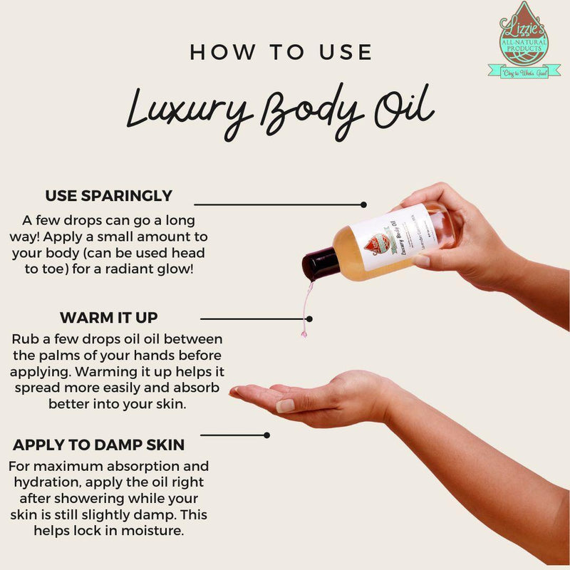 Lizzie's All-natural Products Luxury Body Oil