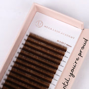 Mega Lash Academy Brown Cashmere Volume - Caramel Lash Trays