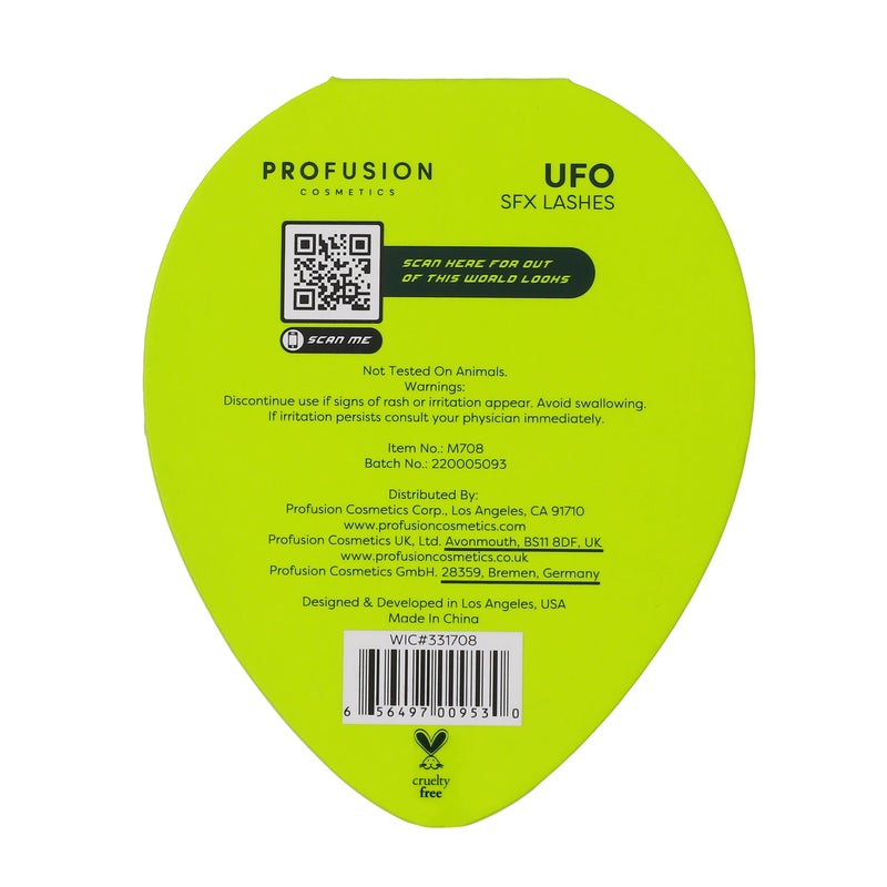 Profusion Cosmetics UFO | SFX Glow-In-The-Dark Lashes Lashes