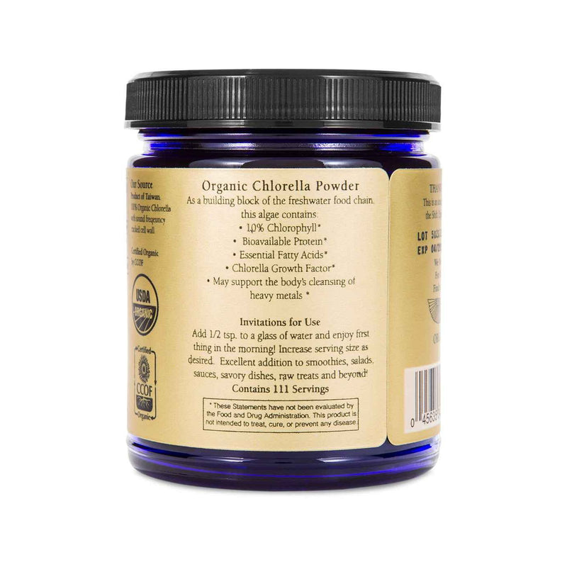 Sun Potion Chlorella Powder (Sound Processed) Adaptogen Dark Slate Gray 111g Jar