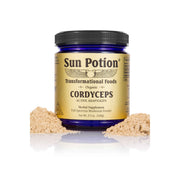 Sun Potion Cordyceps Mushroom Powder Adaptogen White Smoke 100g Jar