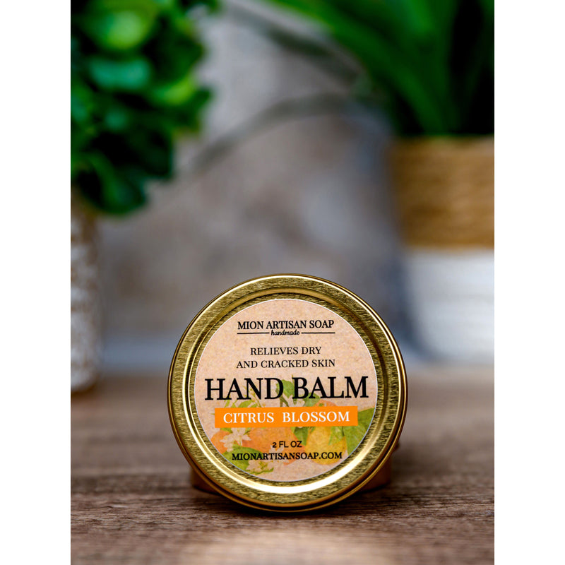 MION Artisan Soap Co. Hand Balm - Citrus Blossom | Not Greasy, Antibacterial, Moisture-Locking