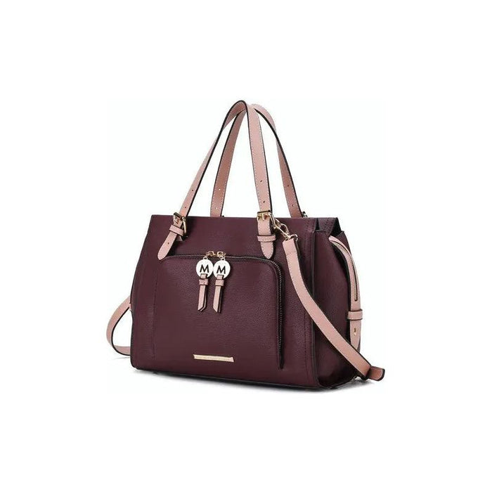 MKF Elise Color-block Satchel Bag by Mia k