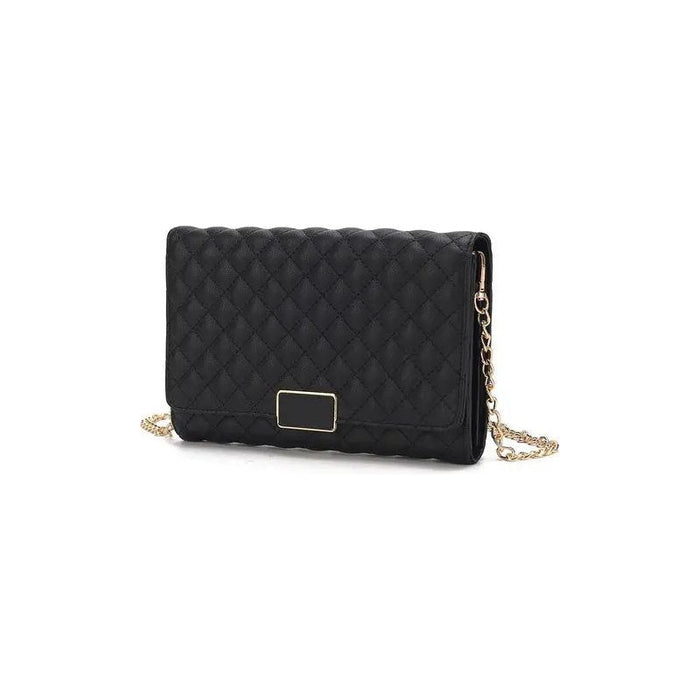 MKF Gretchen Quilted Envelope Clutch Crossbody Mia