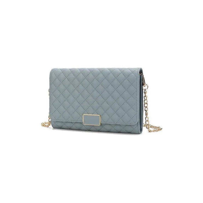 MKF Gretchen Quilted Envelope Clutch Crossbody Mia