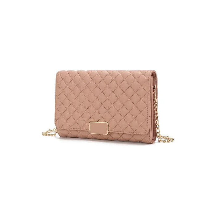 MKF Gretchen Quilted Envelope Clutch Crossbody Mia