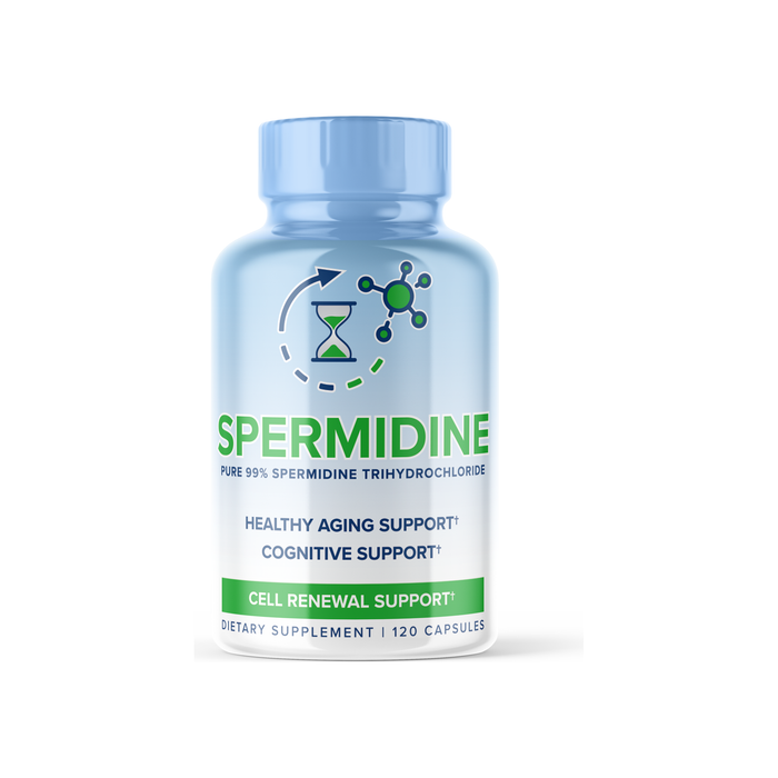 Spermidine 99% Pure Spermidine Trihydrochloride 120ct - Cell Renewal Support