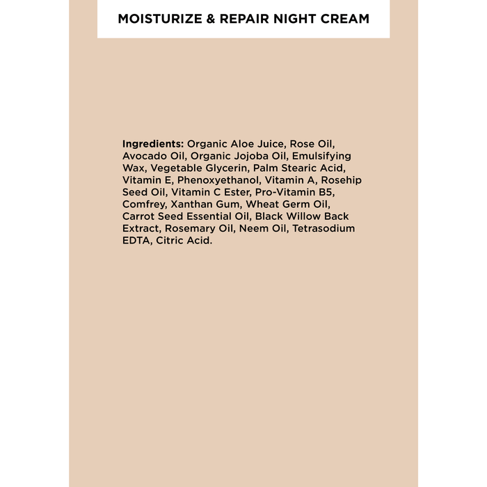 Zuma Nutrition - Moisturize & Repair Night Cream