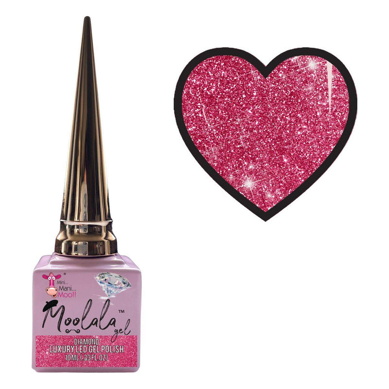 minimanimoo Moolala™ Diamond Luxury Gel Polish - D03 Pink