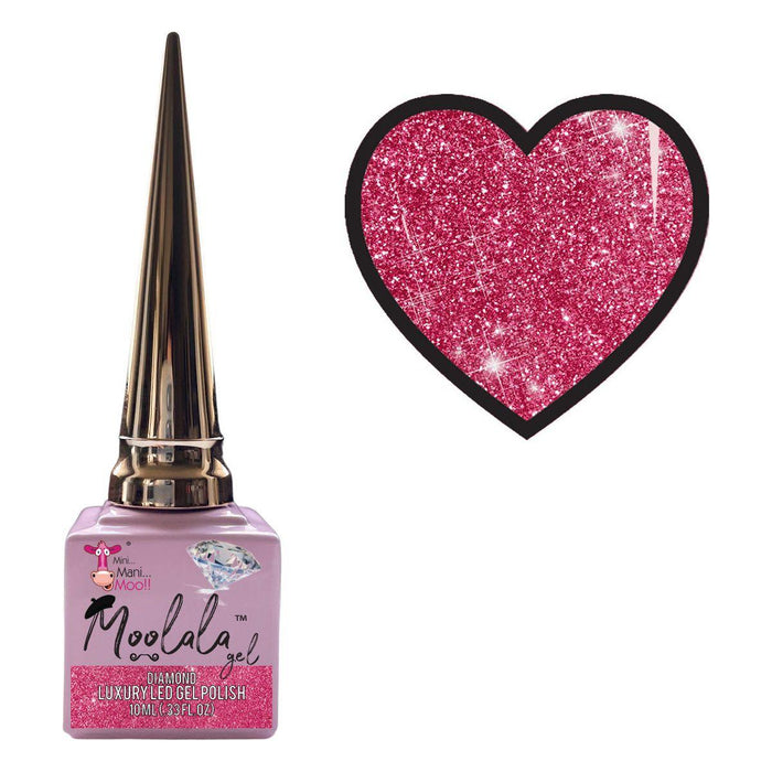 Minimanimoo - Moolala™ Diamond Luxury Gel Polish - D03 Pink