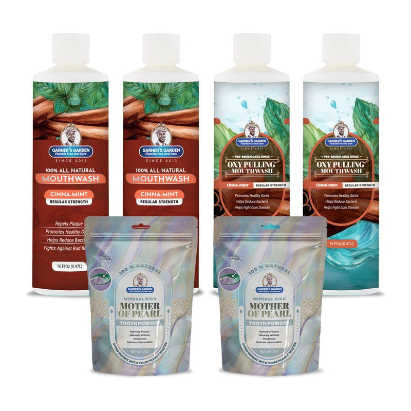 Garner's Garden 2 Pack Oral Care Package | Trio | H2O2 | Fluoride Free Packages