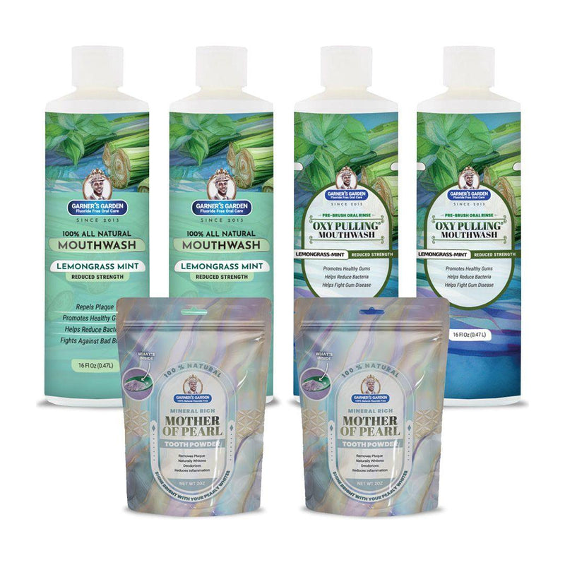 Garner's Garden 2 Pack Oral Care Package | Trio | H2O2 | Fluoride Free Packages