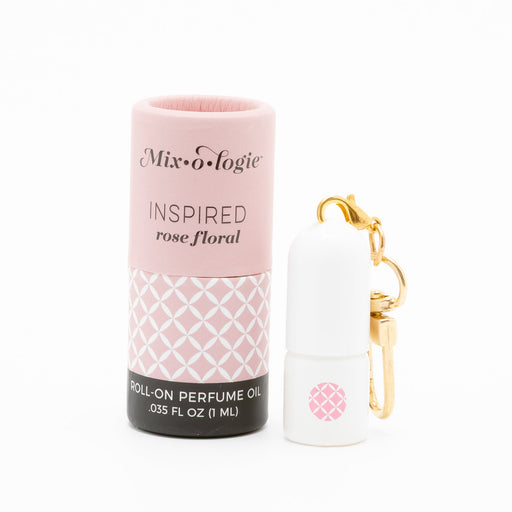 MIXOLOGIE Mixologie Inspired (Rose Floral) Women's Products White Smoke Keychain Mini Rollerball