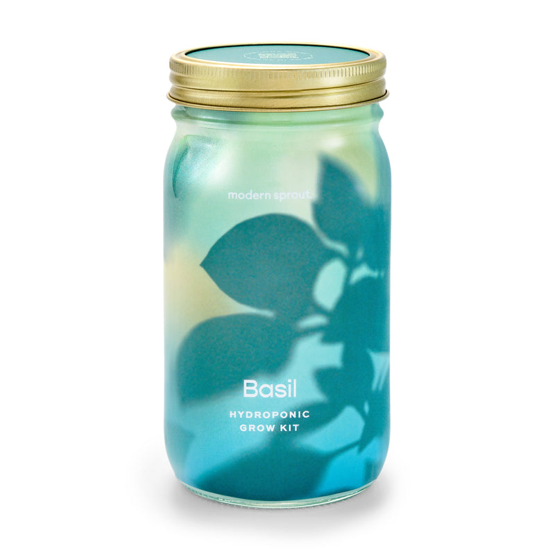 Modern Sprout Garden Jars - Organic Herbs Indoor Garden Kit