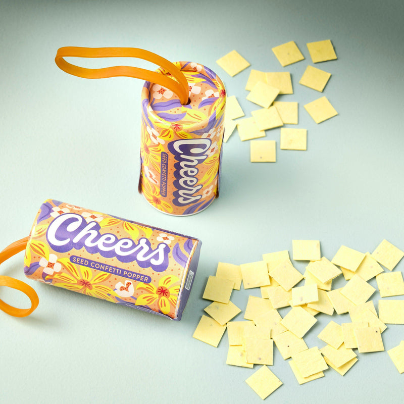 Modern Sprout Seed Confetti Popper Playful Planting