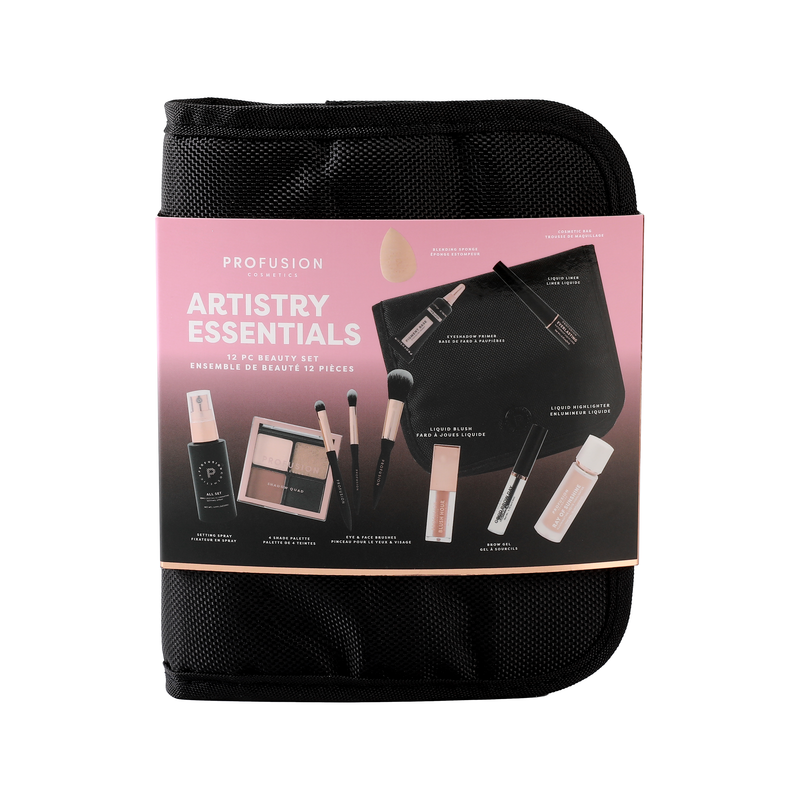 Profusion Cosmetics Artistry Essentials | 12 PC Beauty Set Bundle Set