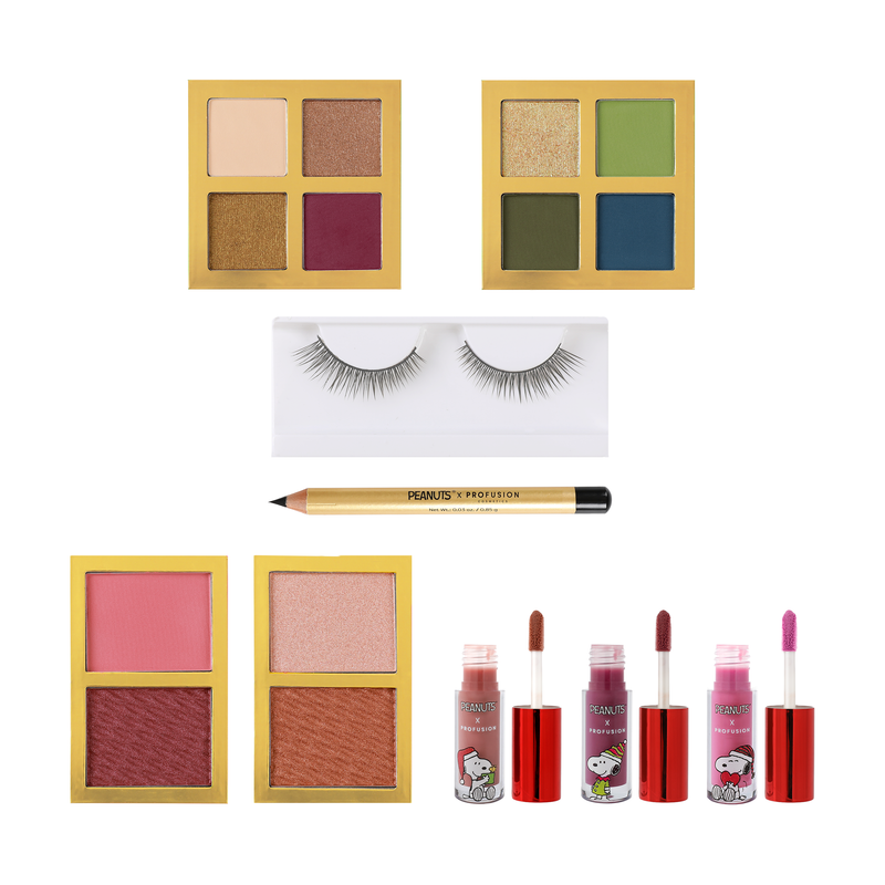 Profusion Cosmetics Peanuts Holiday | Merry Christmas Charlie Brown Vanity Set Eye