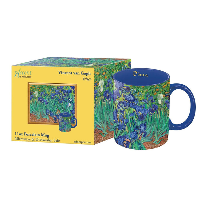 Accent By RainCaper Van Gogh "Irises" Mug For Coffee Or Tea