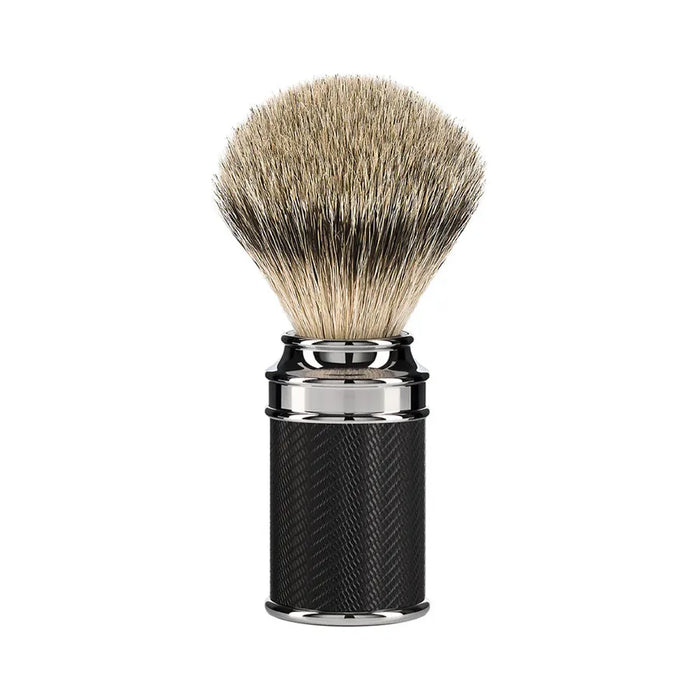 MuHLE Black/Chrome Silvertip Badger Shaving Brush [091M89BLACK]