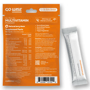 Go Wise Vegan Multivitamin Powder Stick Packs - No Water Needed Multivitamin