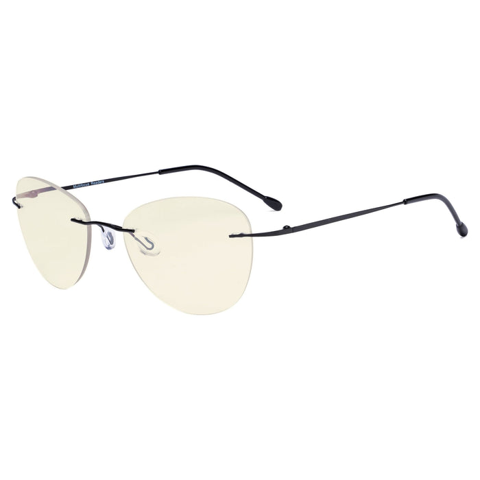 Eyekeeper.Com - Rimless Progressive Multifocus Reading Glasses Mwk9901B