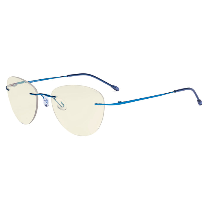 Eyekeeper.Com - Rimless Progressive Multifocus Reading Glasses Mwk9901B