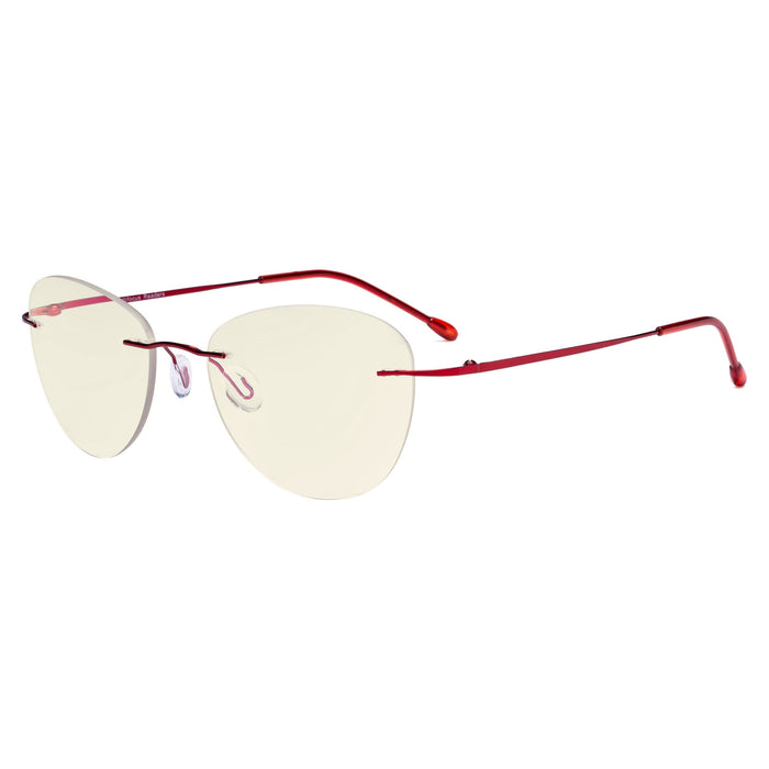 Eyekeeper.Com - Rimless Progressive Multifocus Reading Glasses Mwk9901B