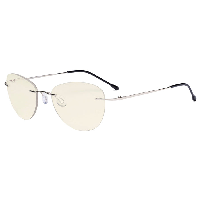 Eyekeeper.Com - Rimless Progressive Multifocus Reading Glasses Mwk9901B