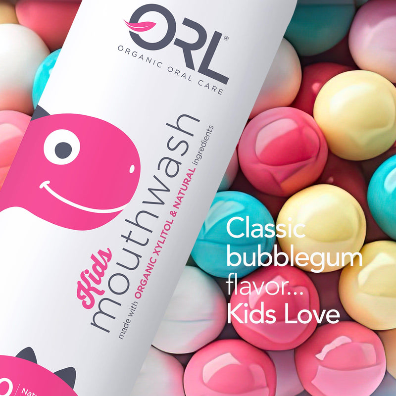 ORL Kids Mouthwash made with Organic Xylitol & Natural Ingredients KIDSMouthwash