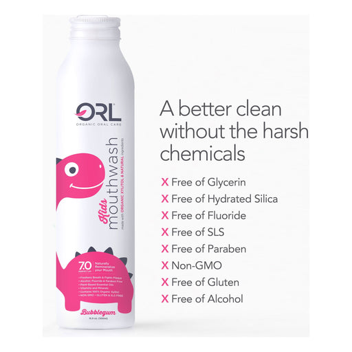 ORL Kids Mouthwash made with Organic Xylitol & Natural Ingredients KIDSMouthwash