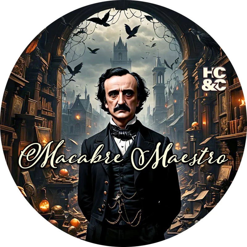 Hendrix Classics & Co HC&C Macabre Maestro Shaving Collection Shaving Kit White Smoke Shaving Soap 4 oz,Aftershave Splash 100ml