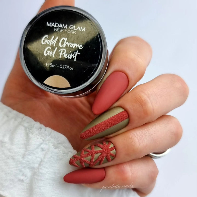 Madam Glam Gold Chrome Gel Paint