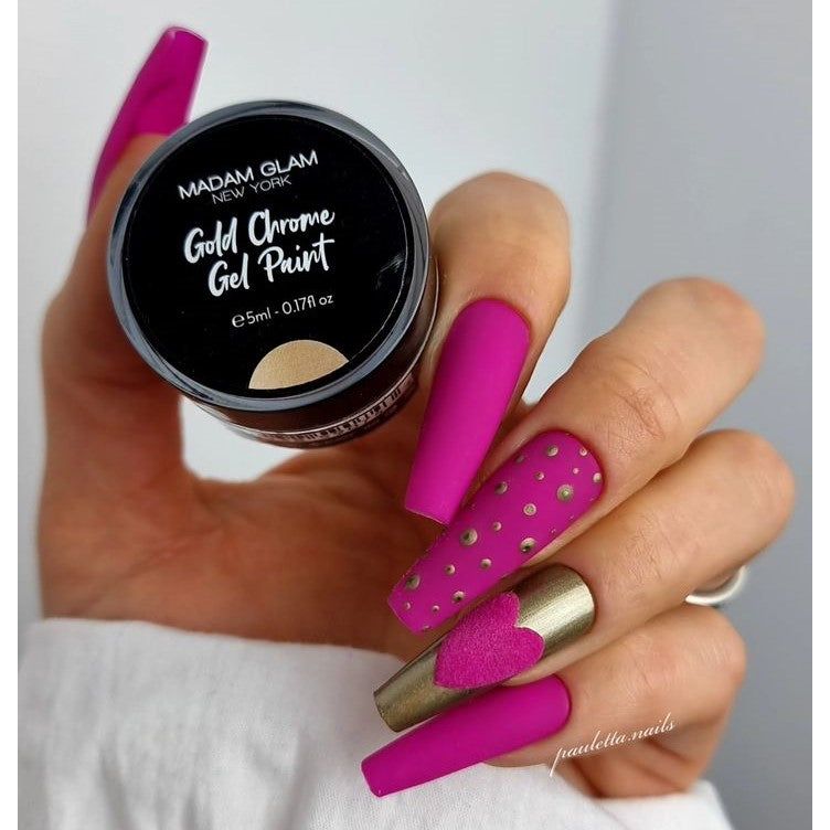 Madam Glam Gold Chrome Gel Paint