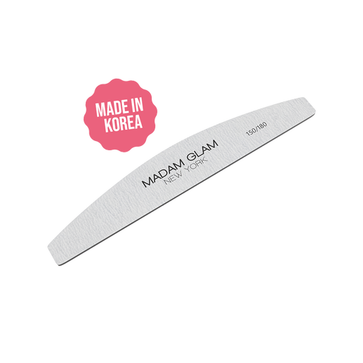 Madam Glam Half Moon Shape 150/180 Grit Nail File
