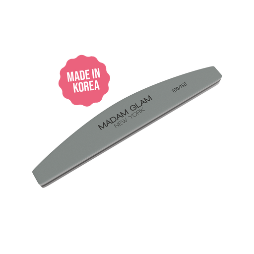 Madam Glam Half Moon Shape 100/150 Grit Nail Buffer