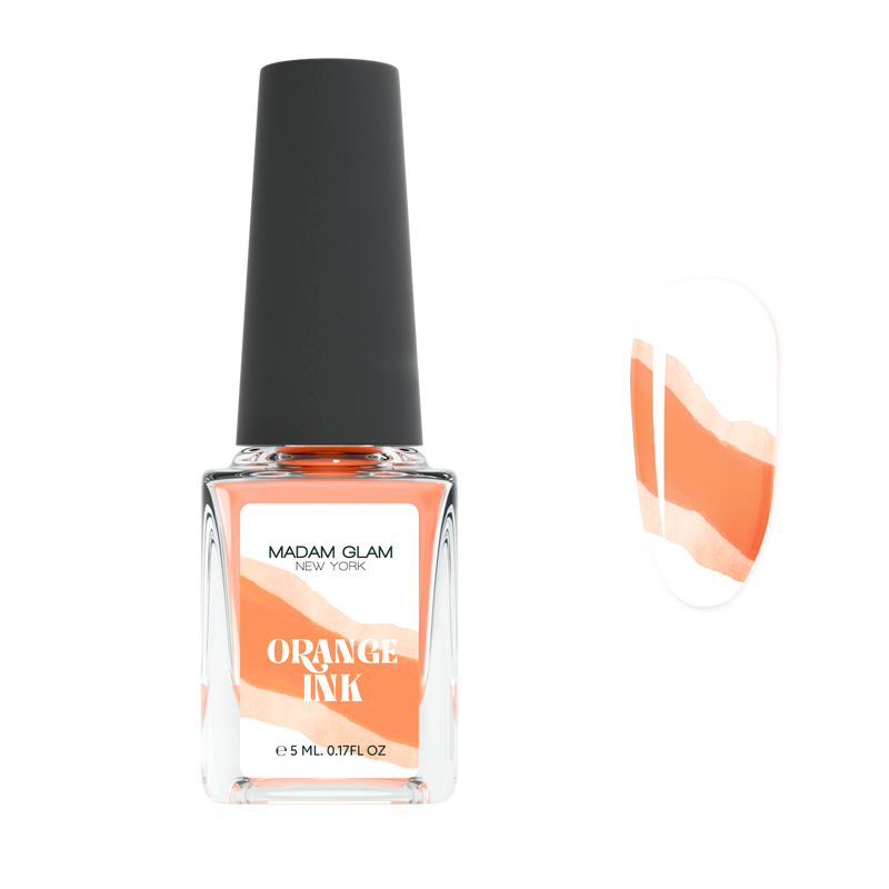 Madam Glam Orange Nail Art Ink