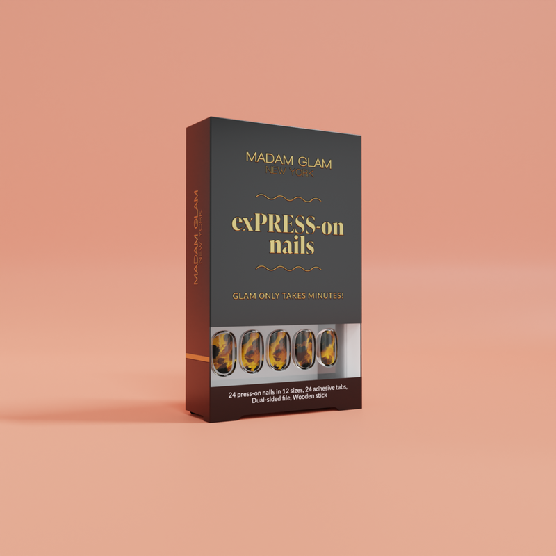 Madam Glam Tortie - exPRESS-on nails