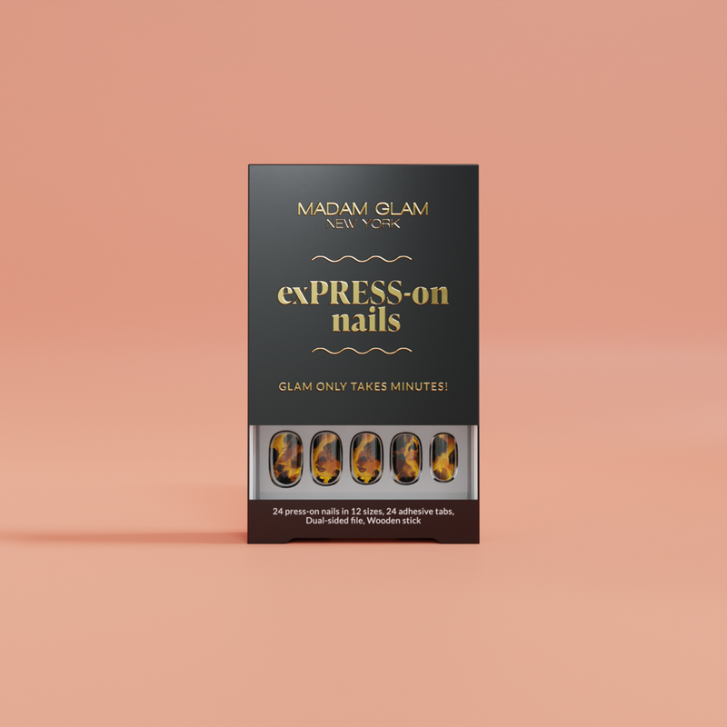 Madam Glam Tortie - exPRESS-on nails