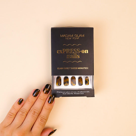Madam Glam Tortie - exPRESS-on nails