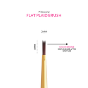 Madam Glam Professional Flat Plaid Nail Brush